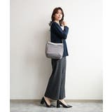 [撥水/軽量]ラウンドデザインレザーナイロンショルダー | MK MICHEL KLEIN BAG | 詳細画像19 