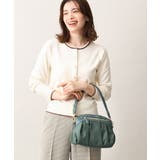 グリーン | [2WAY・撥水]異素材ドッキングワンハンドルバッグ | MK MICHEL KLEIN BAG