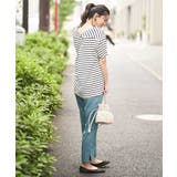 コクーンシルエットボーダーカットソー | OFUON | 詳細画像12