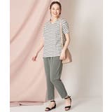 コクーンシルエットボーダーカットソー | OFUON | 詳細画像20