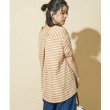 コクーンシルエットボーダーカットソー | OFUON | 詳細画像23