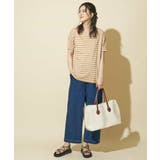 コクーンシルエットボーダーカットソー | OFUON | 詳細画像24