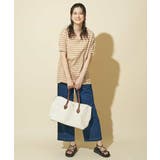 コクーンシルエットボーダーカットソー | OFUON | 詳細画像26