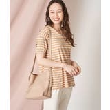 コクーンシルエットボーダーカットソー | OFUON | 詳細画像27