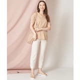 コクーンシルエットボーダーカットソー | OFUON | 詳細画像28