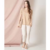 コクーンシルエットボーダーカットソー | OFUON | 詳細画像29