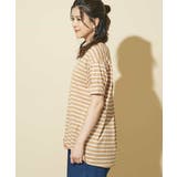 コクーンシルエットボーダーカットソー | OFUON | 詳細画像3