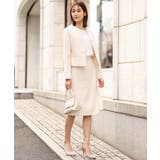 [セットアップ対応]ラメツイードノーカラージャケット | OFUON | 詳細画像18 