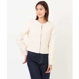 [セットアップ対応]ラメツイードノーカラージャケット | OFUON | 詳細画像19 