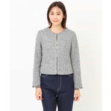 [セットアップ対応]ラメツイードノーカラージャケット | OFUON | 詳細画像30 