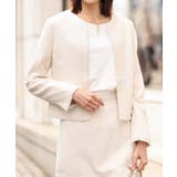 アイボリー | [セットアップ対応]ラメツイードノーカラージャケット | OFUON