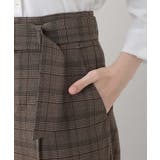 【洗濯機で洗える】グレンチェックワイドパンツ | OFUON | 詳細画像22