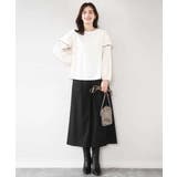 配色メロー フレアーデザインブラウス/洗える/WEB限定サイズあり | OFUON | 詳細画像14 