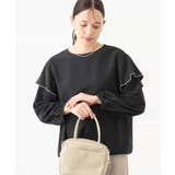 配色メロー フレアーデザインブラウス/洗える/WEB限定サイズあり | OFUON | 詳細画像2 