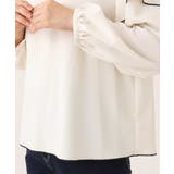 配色メロー フレアーデザインブラウス/洗える/WEB限定サイズあり | OFUON | 詳細画像23 