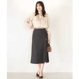 リボン付きバンドカラーブラウス/洗える/WEB限定サイズあり | OFUON | 詳細画像10 