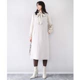 リボン付きバンドカラーブラウス/洗える/WEB限定サイズあり | OFUON | 詳細画像16 