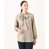 リボン付きバンドカラーブラウス/洗える/WEB限定サイズあり | OFUON | 詳細画像27 