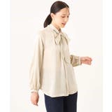 リボン付きバンドカラーブラウス/洗える/WEB限定サイズあり | OFUON | 詳細画像30 