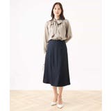 リボン付きバンドカラーブラウス/洗える/WEB限定サイズあり | OFUON | 詳細画像9 