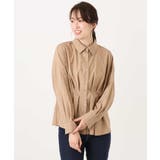 ウエストタックデザインブラウス/洗濯機で洗える/WEB限定サイズあり | OFUON | 詳細画像19 