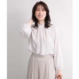 ライトベージュ | 2wayスエードライクブラウス/洗濯機で洗える/WEB限定サイズあり | OFUON