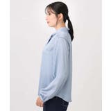 幾何柄ボウタイブラウス/洗える/WEB限定サイズあり | OFUON | 詳細画像12