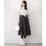 幾何柄ボウタイブラウス/洗える/WEB限定サイズあり | OFUON | 詳細画像23