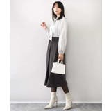 幾何柄ボウタイブラウス/洗える/WEB限定サイズあり | OFUON | 詳細画像25