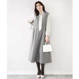 幾何柄ボウタイブラウス/洗える/WEB限定サイズあり | OFUON | 詳細画像3