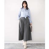 幾何柄ボウタイブラウス/洗える/WEB限定サイズあり | OFUON | 詳細画像9