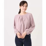 タックデザインジョーゼットブラウス(長袖)/UVカット/接触冷感/洗える | OFUON | 詳細画像20 