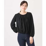 タックデザインジョーゼットブラウス(長袖)/UVカット/接触冷感/洗える | OFUON | 詳細画像30 