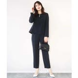 ダブルクロス ペプラムブラウス/洗える/WEB限定サイズあり | OFUON | 詳細画像14 