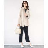 ダブルクロス ペプラムブラウス/洗える/WEB限定サイズあり | OFUON | 詳細画像17 