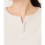 ダブルクロス ペプラムブラウス/洗える/WEB限定サイズあり | OFUON | 詳細画像4 