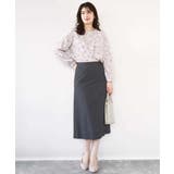 ラインフラワーボウタイ風ブラウス/洗える | OFUON | 詳細画像11 