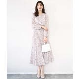 ラインフラワーボウタイ風ブラウス/洗える | OFUON | 詳細画像14 