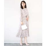 ラインフラワーボウタイ風ブラウス/洗える | OFUON | 詳細画像15 