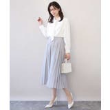 スムースジョーゼットボウブラウス/洗える/WEB限定サイズあり | OFUON | 詳細画像28 