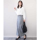 スムースジョーゼットボウブラウス/洗える/WEB限定サイズあり | OFUON | 詳細画像30 