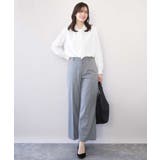 スムースジョーゼットボウブラウス/洗える/WEB限定サイズあり | OFUON | 詳細画像31 