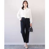 スムースジョーゼットボウブラウス/洗える/WEB限定サイズあり | OFUON | 詳細画像4 