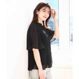 ドット柄シフォンプリーツブラウス/WEB限定サイズあり | OFUON | 詳細画像2