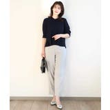 フロントタックジョーゼットブラウス/洗える/WEB限定サイズあり | OFUON | 詳細画像3