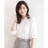 ホワイト | ドルマンスリーブジョーゼットブラウス UVカット 接触冷感 | OFUON