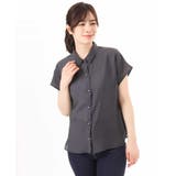メタル釦シアーフレンチスリーブブラウス/接触冷感/洗える/WEB限定サイズあり | OFUON | 詳細画像27 