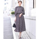 小花柄シャーリングブラウス/前後2way/洗える | OFUON | 詳細画像8 