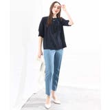 フロントタックジョーゼットブラウス/洗える/WEB限定サイズ | OFUON | 詳細画像10 