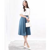 フロントタックジョーゼットブラウス/洗える/WEB限定サイズ | OFUON | 詳細画像14 